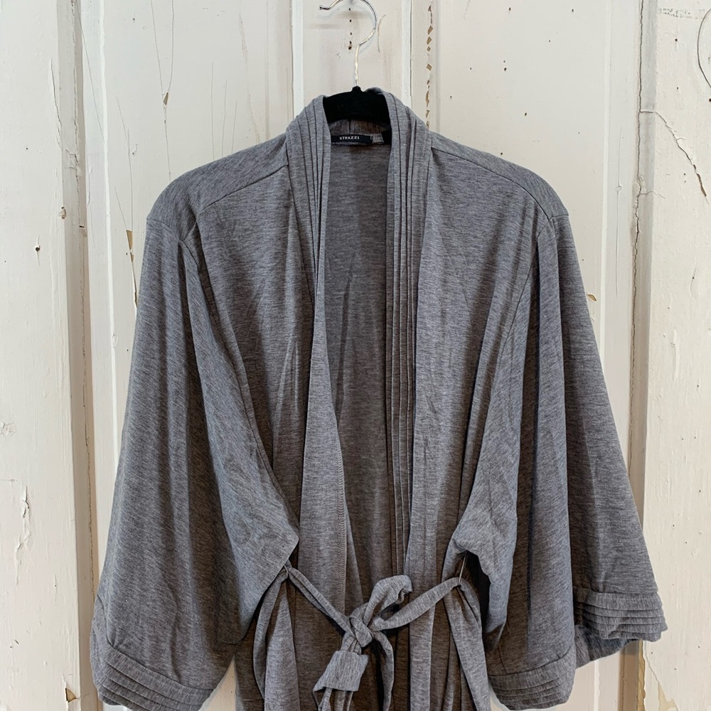 Strazzi Grey Robe with Belt - Picture 3 of 7